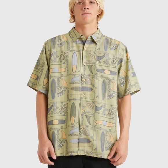 Quiksilver Long Board Watwrman Collection Button Down Men’s SZ XL - Picture 1 of 5